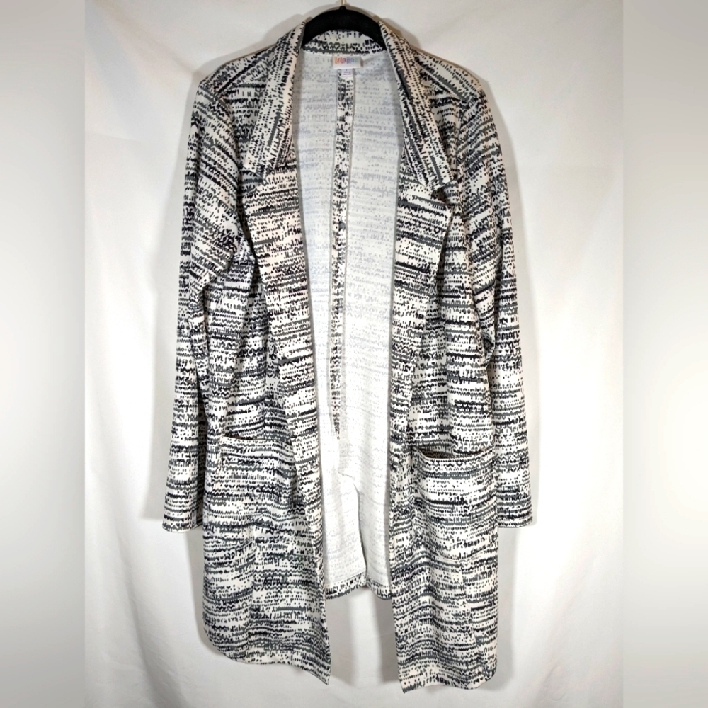 LuLaRoe Gwen Blazer Open Front Size Large